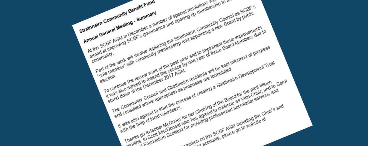 Annual General Meeting 2017 – Summary
